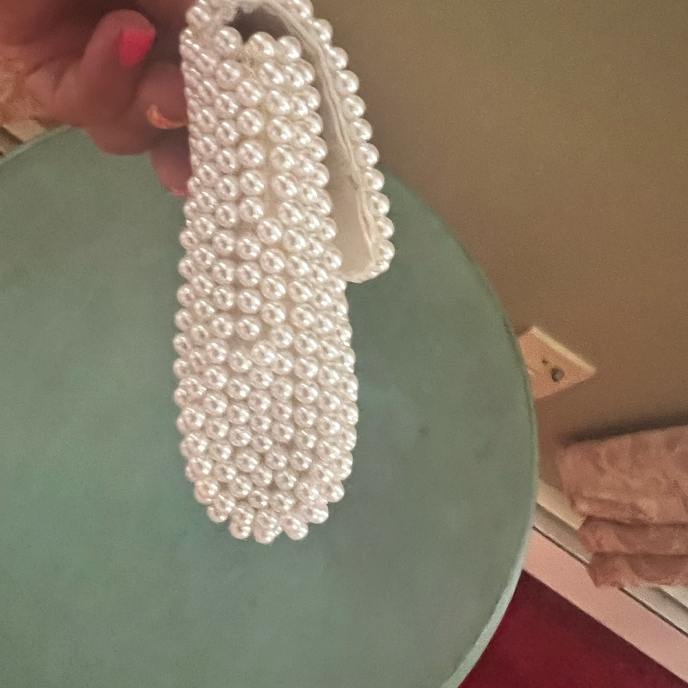 VTG  Beaded Pearl Clutch Bag Clutch - Picture 8 of 11